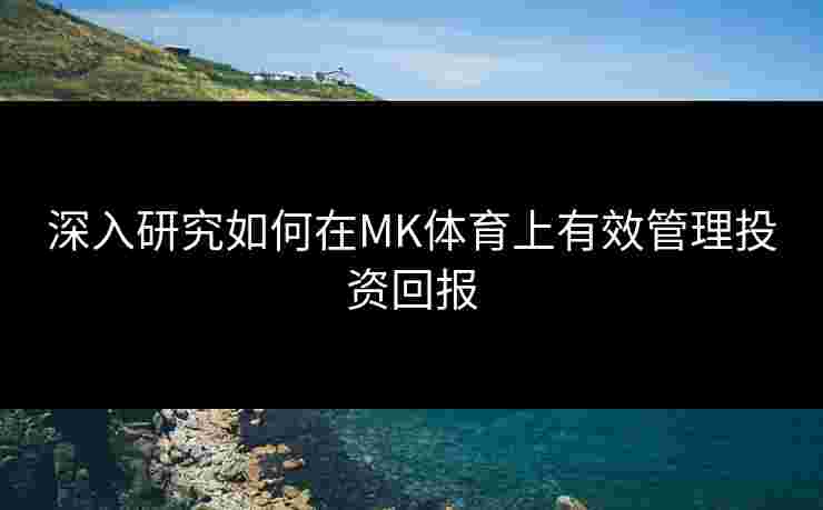 深入研究如何在MK体育上有效管理投资回报